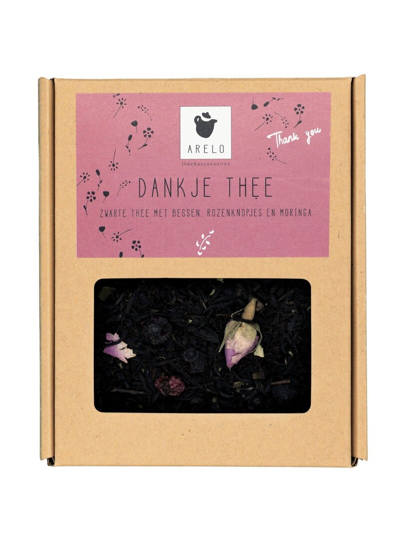 Dankje Thee | Zwarte thee met bessen, rozenknopjes en moringa
