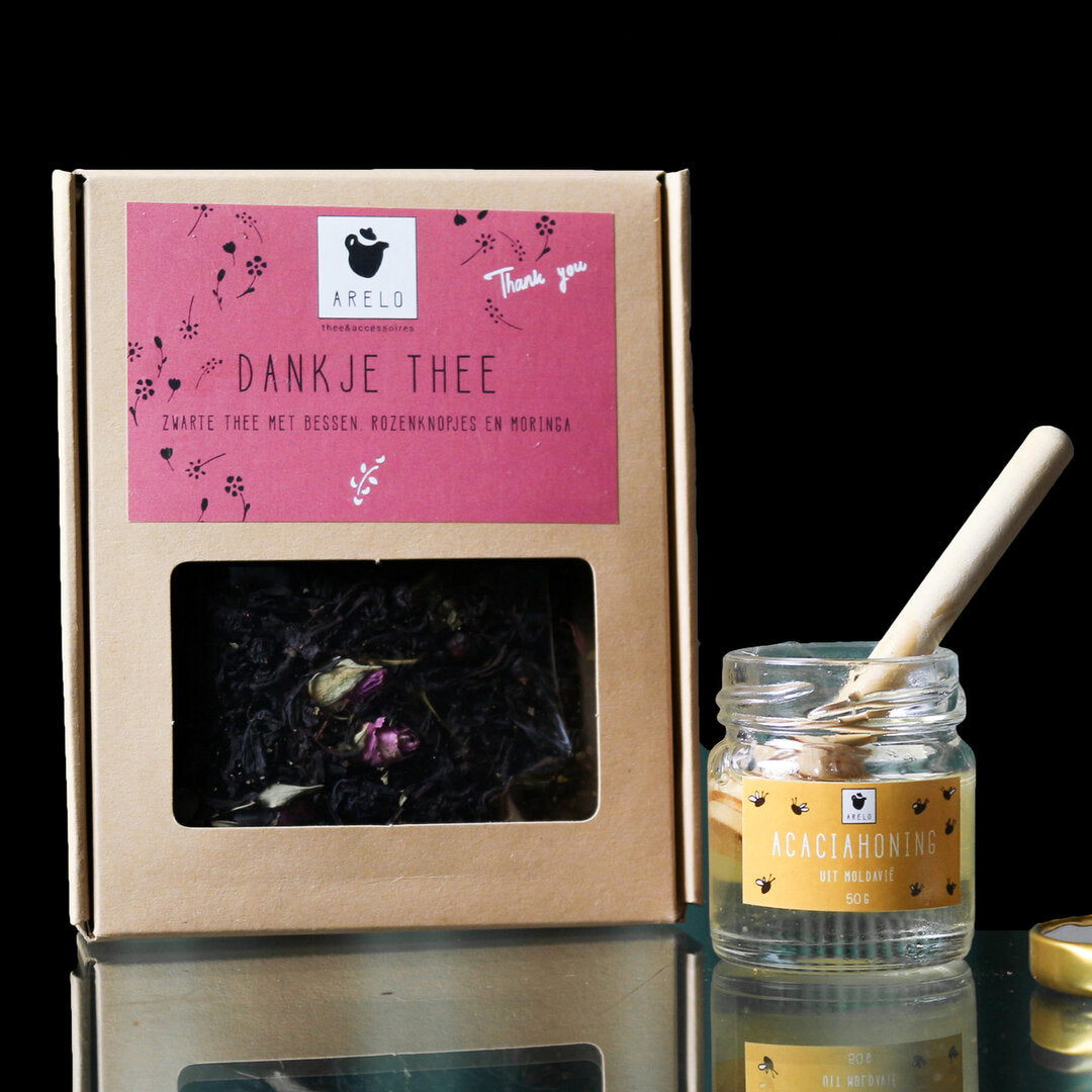 Dankje Thee | Zwarte thee met bessen, rozenknopjes en moringa