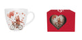 Duo Hearts mug Bear on a bike
