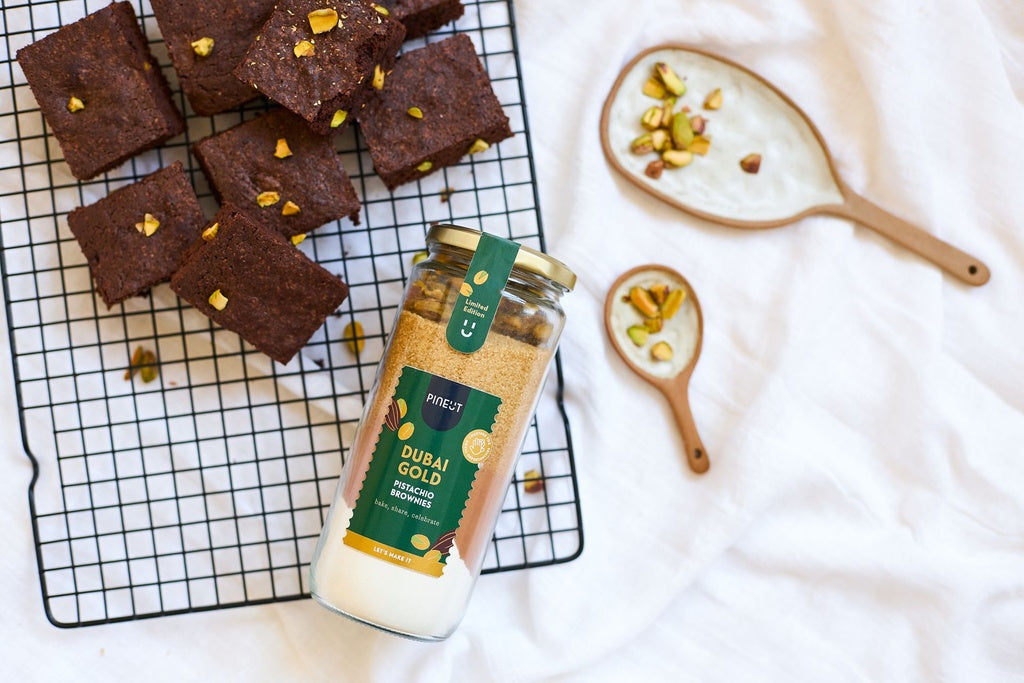 Pineut Dubai Gold Pistachio Brownies ⎹ Limited Edition