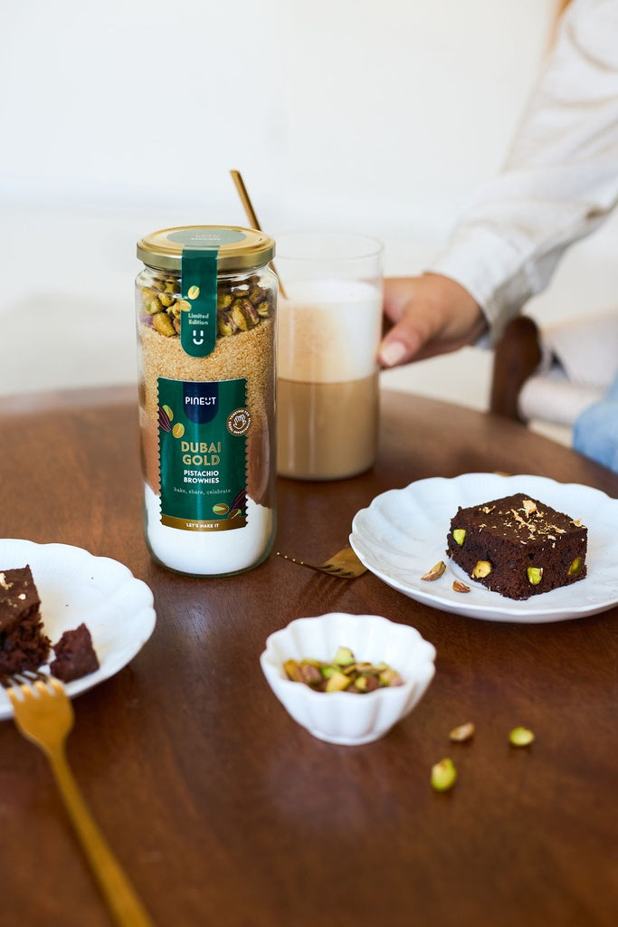 Pineut Dubai Gold Pistachio Brownies ⎹ Limited Edition