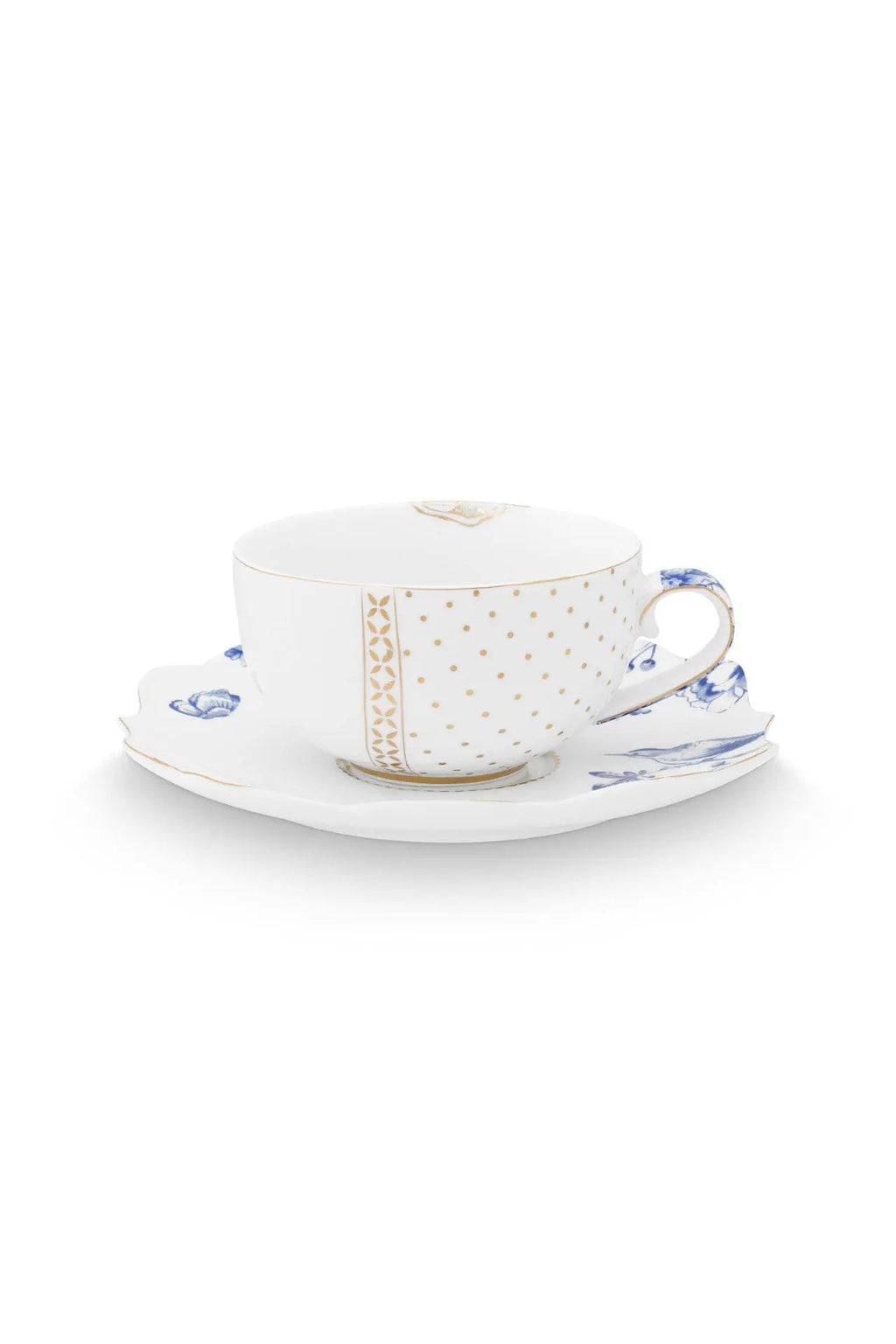 Set 2 Cups & Saucers Royal White 225ml