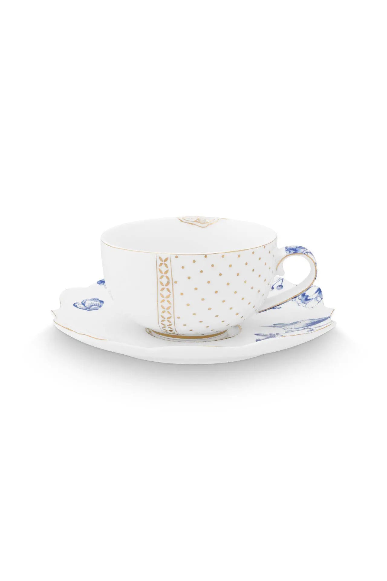 Set 2 Cups & Saucers Royal White 225ml