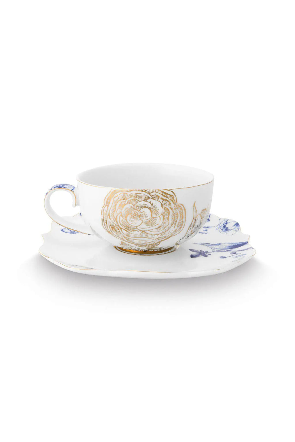 Set 2 Cups & Saucers Royal White 225ml