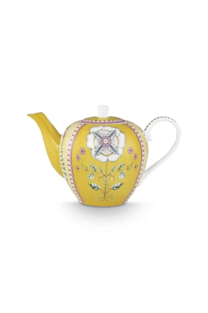 Teapot Large Lily&Lotus Tiles Yellow 1,60ltr