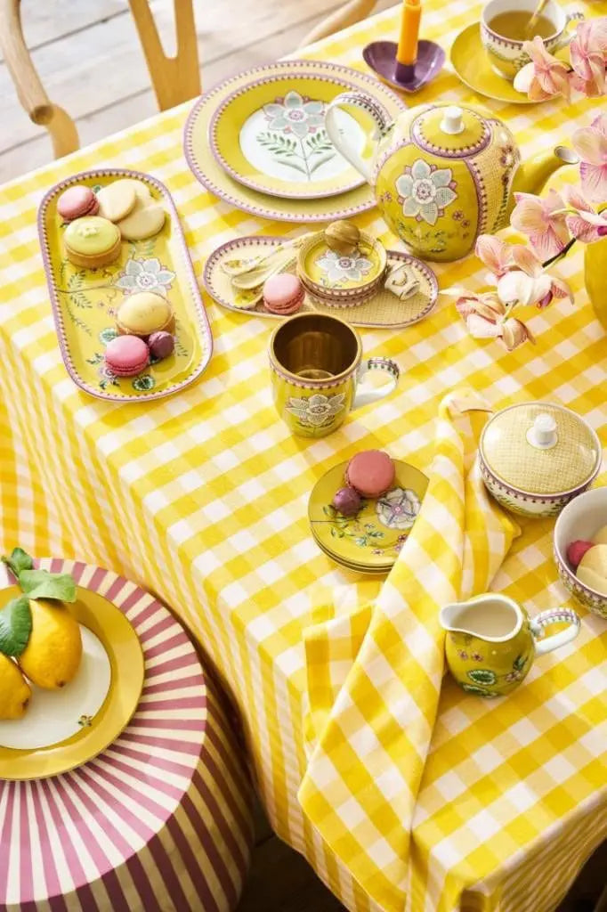 Teapot Large Lily&Lotus Tiles Yellow 1,60ltr