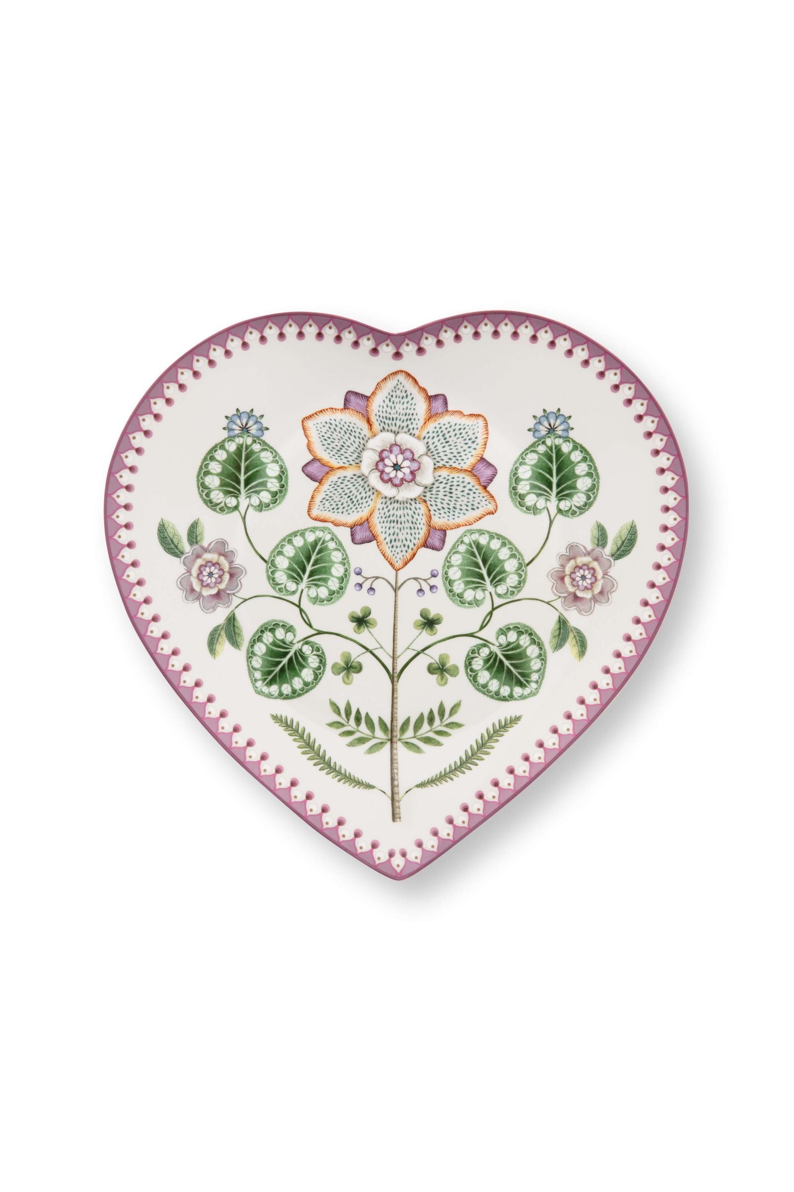 Set/2 Hartvormige Borden Lily&Lotus Lila 21.5cm